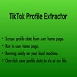 TikTok Profile Extractor