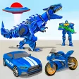Police Dino Robot Car Game 3d
