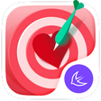 Ikon program: Valentine red heart theme
