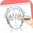 أيقونة البرنامج: Learn to Draw Anime Sketc…