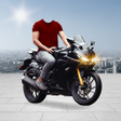 Man Sports Bike Photo Editor