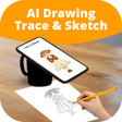 Symbol des Programms: AI Drawing Trace  Sketch
