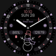 Ikona programu: Simple Snowman Watch Face