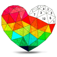 Poly Art Glitter: Color by Number, Coloring Puzzle