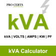 Programın simgesi: kVA Calculator