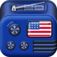 ไอคอนของโปรแกรม: Radio USA - All Radio Sta…