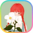 카카오톡 테마 - 꽃과 소녀