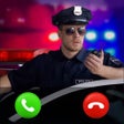 أيقونة البرنامج: Fake Phone Call Police Co…