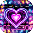 プログラムのアイコン：3D Neon Hearts Keyboard