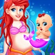 Mermaid Mom  Baby Care Game