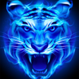 Neon Blue Tiger Wallpaper icon