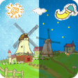 プログラムのアイコン：Cartoon Grassland windmil…
