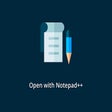 Icon of program: Open with Notepad++