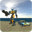 Muscule Car Robot icon