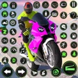 プログラムのアイコン：Racing Bike Stunt Games M…