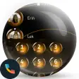Spheres Orange Phone Contacts & Dialer Theme