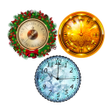 أيقونة البرنامج: 3 New Year Clockfaces Pac…