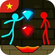 ไอคอนของโปรแกรม: Red and Blue Stickman 2