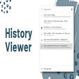 Programın simgesi: History Viewer