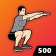 Ikona programu: 500 Squats: Legs Workout