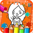 Biểu tượng của chương trình: Toca Boca Coloring Game