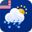 أيقونة البرنامج: Live Weather Forecast - U…
