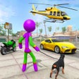 プログラムのアイコン：Stickman Rope Hero Simula…