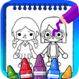 أيقونة البرنامج: Toca Boca Coloring World …