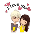 プログラムのアイコン：Love Animated Stickers fo…