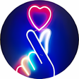 Icon of program: Finger Heart Wallpaper