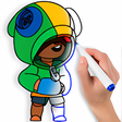 أيقونة البرنامج: How to draw Brawl Stars s…
