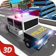 程序图标：Blocky Police Car : Ultim…