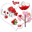 Icône du programme : Love GIF : Love Photo Fra…
