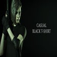 Casual black T-shirt