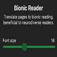 Ikon program: Bionic Reader