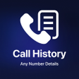 أيقونة البرنامج: Call History Number Detai…