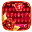 Luxurious Red Rose Keyboard Theme