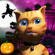Ícone do programa: Halloween Cat Theme Park …