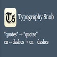 Ikon program: Typography Snob