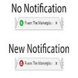 Fiverr Notification Icon in Title