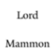 Ikon program: Lord Mammon