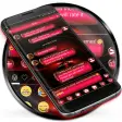 SMS Messages Spheres Red Theme