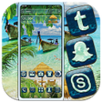 أيقونة البرنامج: Beach Boat Theme Launcher