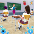 School Girl Life Simulator 3D icon