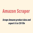 Icono de programa: Amazon Scraper | Export P…