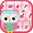 أيقونة البرنامج: Cute Owl Emoji Keyboard