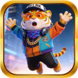 أيقونة البرنامج: Tiger leaps in the forest