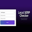 Local SERP Checker