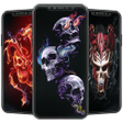 أيقونة البرنامج: Skulls Wallpaper