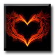 Symbol des Programms: Burning for my Valentine …